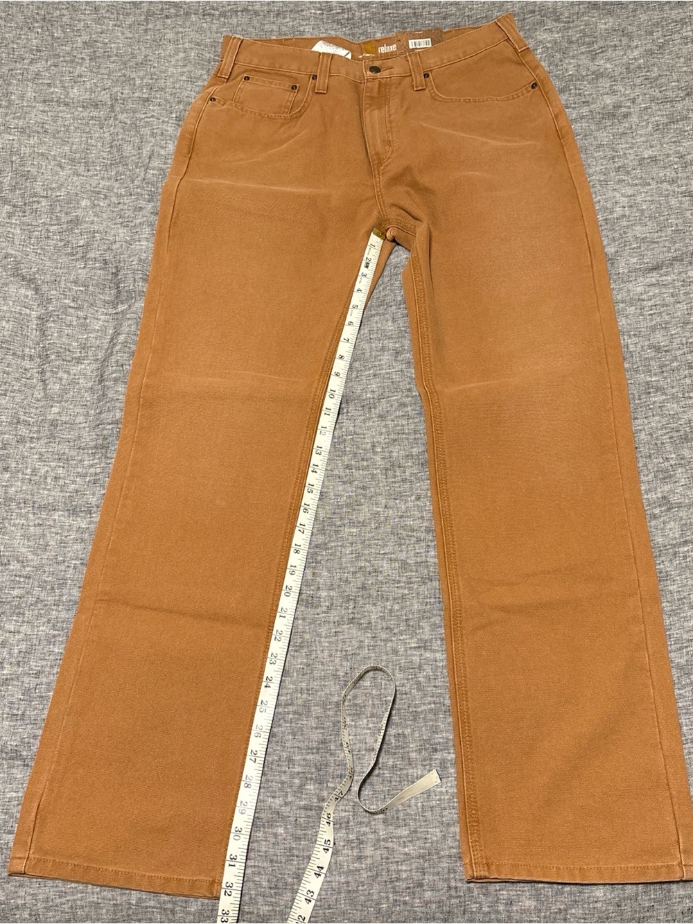 Carhartt Tan Relaxed Fit Work Pants